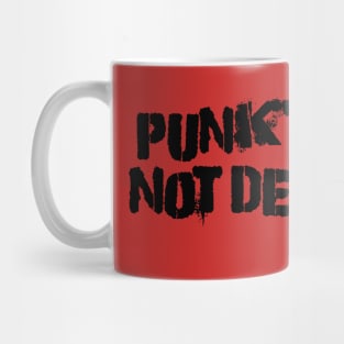 Punk's Not Dead Rock Revolution Riot T-Shirts Mug